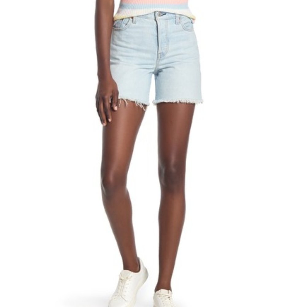 NEW Levi's Wedgie Frayed Hem Denim Shorts 26/28